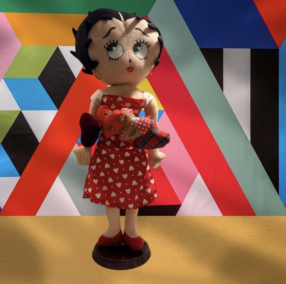 Betty Boop Plush Red and White Heart Dress 2004